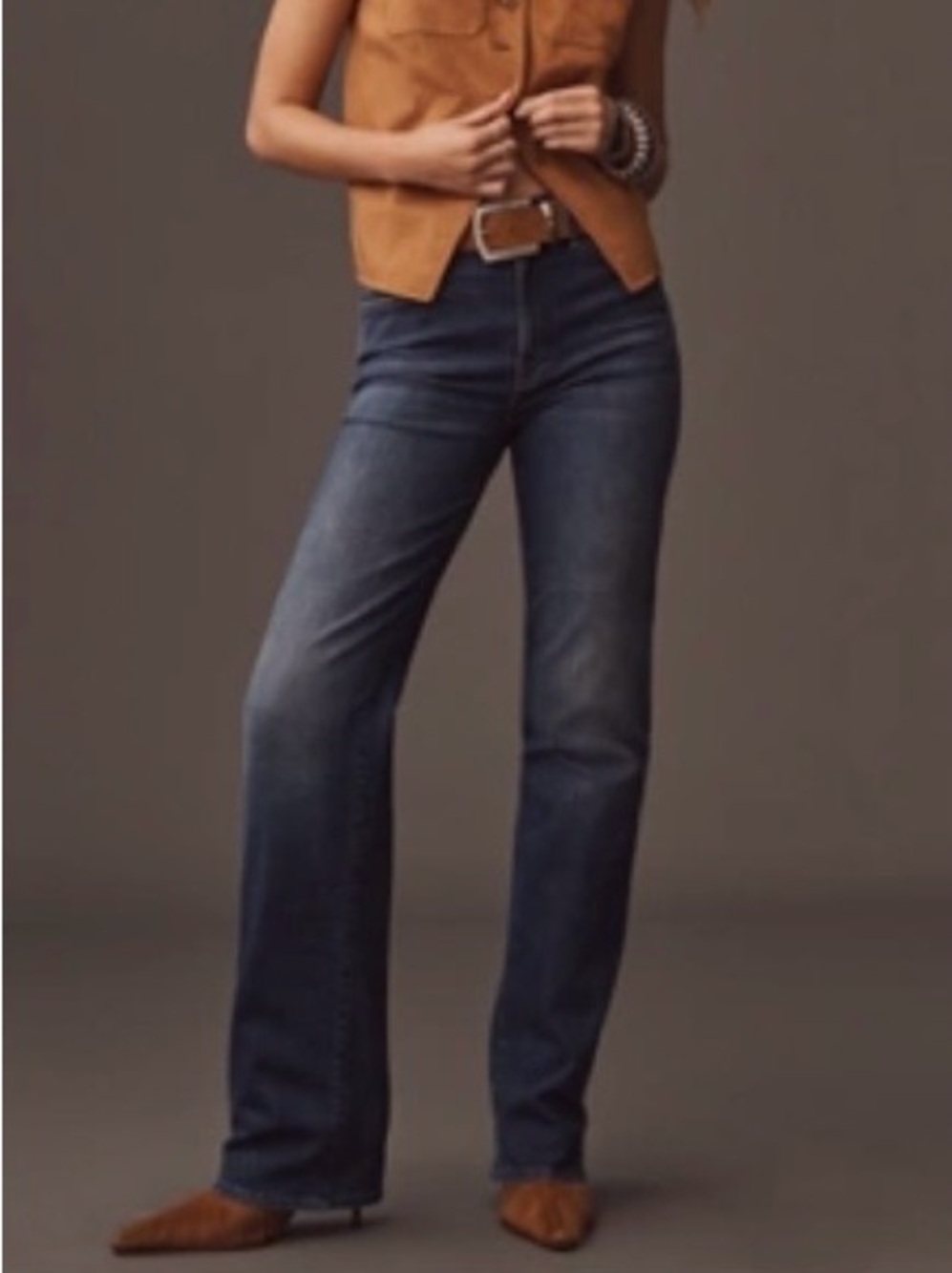 NWT MOTHER Kick It Jeans in color Troublemaker size 26